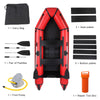 10ft PVC Adult Assault Boat 330kg Capacity Red and Black Waterproof Durable