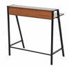 Small Writing Desk Vintage Industrial Table Metal Computer Furniture Office PC