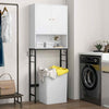 Bathroom Above Toilet Storage Shelf Free Standing Toilet Rack-White