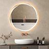 Illuminated Bathroom Mirror LED Light Demister Touch Sensor Time Display
