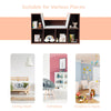 Larger Size Kids Bookcase Teenagers Storage Organizer Cube Cabinet w/ Cushion