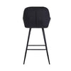 2 PCS Luxury Kitchen Bar Stools Velvet Padded Seat ＆ Armrest Salon Lounge chairs