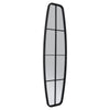 38x120CM WINDOW STYLE MIRROR LIVING ROOM DECOR HALLWAY GARDEN WALL GLASS (BLACK)