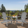 Adirondack Chair with Cup Holder Outdoor Patio Weather Resistant Lounge Chair