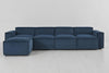 Swyft Model 03 4 Seater Chaise Sofa - Teal Velvet RRP £3995