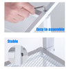 Industrial 4-Tier Storage Shelves Ladder Bookshelf Metal Frame Bookcase Display