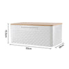 Large Bread Bin with Bamboo Lid Chopping Board Kitchen Storage Loaf Container