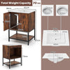 Chic Bathroom Vanity Unit Under Sink Bathroom Storage Cabinet Coffee