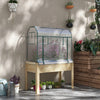 Wooden Greenhouse Planter Box With Cover Raised Garden Bed Vegetables NEW UK