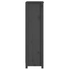 GuyAna Book Cabinet Grey 50x35x125.5 Solid Wood Pine,wooden bookcase free M3E4