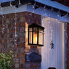 Vintage Wall Light Iron Metal Lantern Lamp with Glass Shade Cover Indoor Outdoor