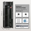 VEVOR 6 Rifles Gun Safe Cabinet Lockable Fingerprint Digital Keypad Lock w/ Keys