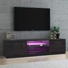 LED TV Stand Cabinet Unit Modern TV Console Desk with Storage and Shelf