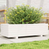 Garden Planter White 90x40x26.5 Solid Wood Pine V0H9
