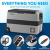 Portable Car Fridge/Freezer, 50L Dual Zone Compressor 12/24V