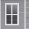 Plastic Garden Shed Lockable Tools Storage House Lean to Shed with Vent & Window
