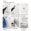 Large Round Wall Mounted Mirror Bathroom Bedroom Makeup Dressing Mirror Circle