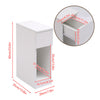 Slim Tall Bedside Table Cabinet with Drawer & Storage Space for Bedroom