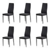 2/4/6 Dining Chairs Side Chairs High Back Velvet/Faux Leather Padded Seat Home