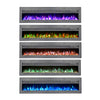 LED Fireplace Media Wall Fire Wall Mounted / Standing Electric Heater 40-100in