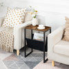 Narrow Side Table Slim Bedside Table with Magazine Holder Sling Sofa End Table