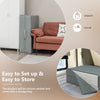 Single 10 cm Folding Gel-Infused Tri-fold Mattress Topper Cool Gel Memory Foam
