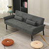 3 Seater Click Clack Sofa Bed Recliner Settee Couch Sofabed with Bloster Pillows