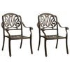 3 Piece Bistro Set Cast Aluminium Bronze