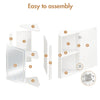 Smilesun Wall-Mounted Corner LED Bathroom Cabinet w/Mirror Door&Shelve 29*40*60