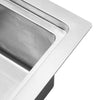Handmade Stainless Steel 1.0 Bowl Reversible Inset Kitchen Sink With Waste Kits