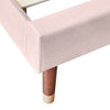 Single Double King Size Bed Frame Upholstered Platform Bed with Slat Support