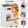 Toddler Wooden Toy Set Kitchen Accessory Playset w/ Ice Maker-White