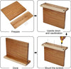 Double Side Knife Block Magnetic Extra Strong Magnetic Knife Block Board Bamboo