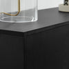 Ivala Black & Copper Effect Medium 2 Door Sideboard Modern Minimalist Melamine