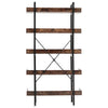 Industrial 5-Tier Floor Shelf Edged Rack Bookshelf Plant Stand Storage Display