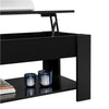 Lift Top Coffee Table, Lifting Tabletop Center Table with Hidden Storage, Black