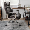 Swivel Task Chair 227kg Leather Office Chair w/Extra Wide Seat-Coffee