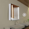 Anti Fog Mirror Cabinet Bathroom Wall Unit with LED Light Touch Sensor Demister