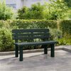 Garden Bench Outdoor Seat Patio Green Polypropylene