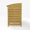 2.35m Triple Wooden Wheelie Bin Store Garden Shed Dustbin Storage w/Curved Cover