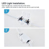 LED Bathroom Cabinet Mirror Wall Mounted 3 Doors Storage Cupboard Glass Shelf