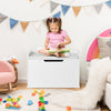 Large Toy Storage Chest Living Room Flip Top Wooden Box Organizer