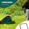 24 Inch 76.6L Compost Spreader Peat Moss Spreader with Upgrade w/U-shaped Handle