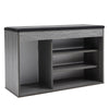 Hallway Shoe Cabinet Bench Storage Shoe Rack Unit Cupboard Cushion Padded Seat