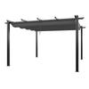 13FT Aluminum Pergola Awning Gazebo Outdoor Canopy Furniture Barbecue Shelter