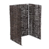 Single Wheelie Bin Storage Willow Weaving Store Cover Garden Rubbish Hide Screen