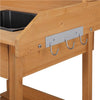 Wood Potting Bench Table Outdoor Removable Drawer Garden Planting Work Station