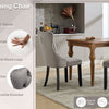 Set of 4 Velvet Dining Chairs High Back Wooden Legs for Home Dining Room Kitchen