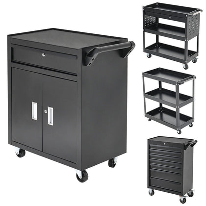 Mobile Drawer/Shelf Tool Trolley Storage Cart Heavy Duty Garage Trolley Workshop