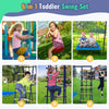 6 in 1 Garden Swing Set with Double Swings Slide, Ladder for Outdoors Playing UK